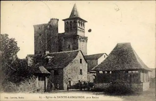 Ak Sainte-Radegonde Aveyron, Kirche