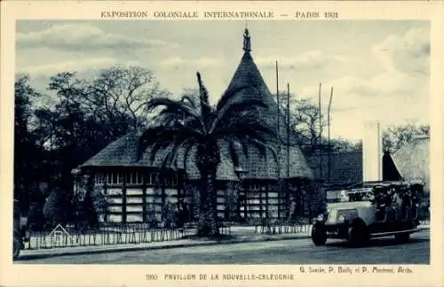 Ak Paris, Weltausstellung 1931, Pavillon von Neukaledonien