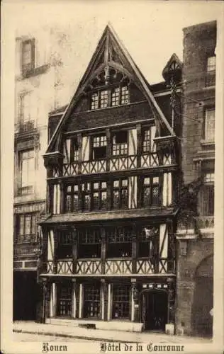 Ak Rouen Seine Maritime, Hotel de la Couronne