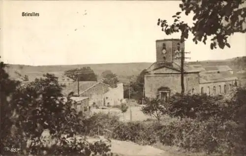 Ak Brieulles sur Bar Ardennes, Teilansicht