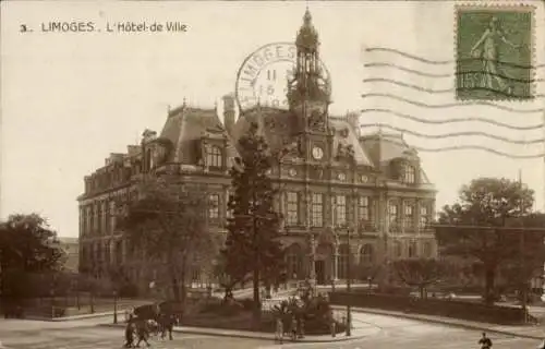 Ak Limoges Haute Vienne, Rathaus