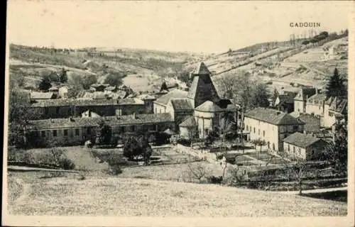 Ak Cadouin Dordogne, Panorama