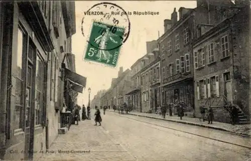 Ak Vierzon Cher, Rue de la Republique