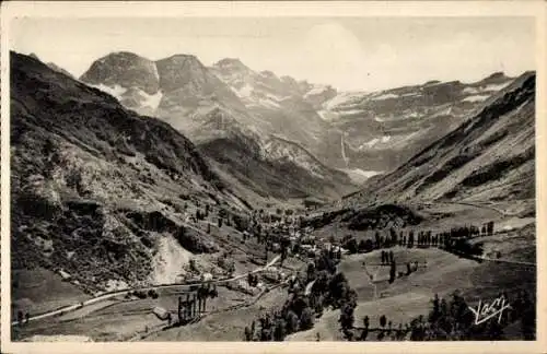 Ak Gavarnie Hautes Pyrénées, Zirkus, Gesamtansicht