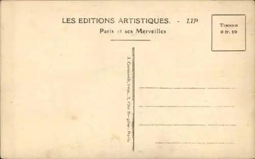 Ak Paris VII, Der Eiffelturm, Eiffelturm, Die Gärten des Champ de Mars
