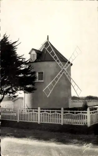 Ak Saint Benoît des Ondes Indre et Vilaine, Windmühle