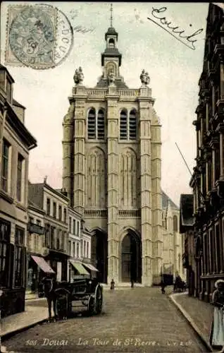 Ak Douai Nord, Turm von Saint Pierre