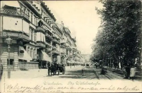 Ak Wiesbaden in Hessen, Wilhelmstraße