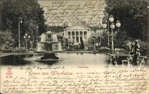 Ak Wiesbaden in Hessen, Kurhaus