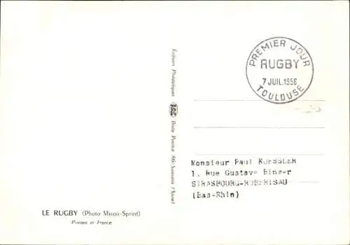 Maximum Ak Sport, Rugby, Jahr 1956