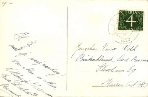 Ak Katze liest Puppen ein Mädchen vor