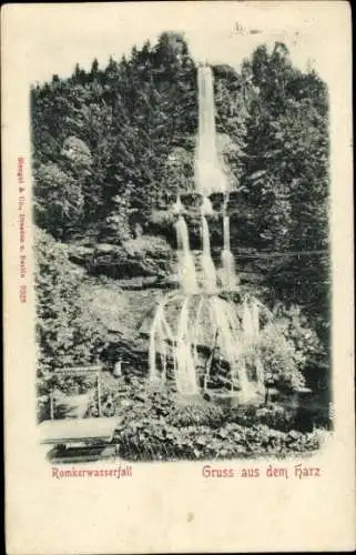 Relief Ak Goslar am Harz, Romkerwasserfall