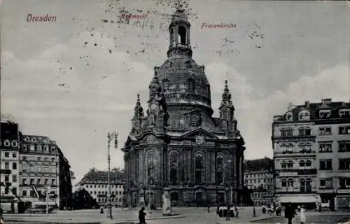 Ak Dresden Altstadt, Neumarkt, Frauenkirche