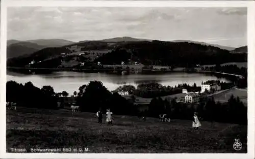 Ak Titisee Neustadt im Breisgau Hochschwarzwald, Ortsansicht mit See