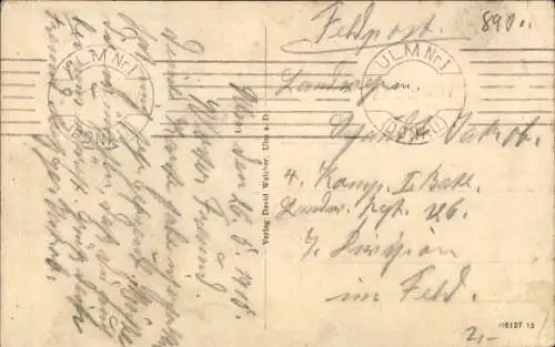 Ak Ulm an der Donau, Münster, Ruderer