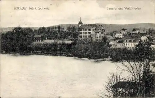 Ak Buckow in der Märkischen Schweiz, Sanatorium Waldfrieden