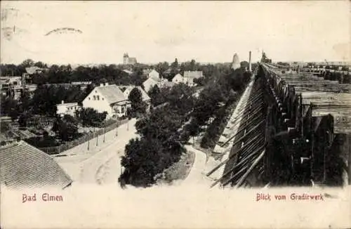 Ak Bad Elmen Salzelmen Schönebeck an der Elbe, Blick vom Gradirwerk