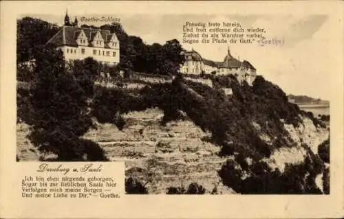 Ak Dornburg an der Saale Thüringen, Goethe-Schloss