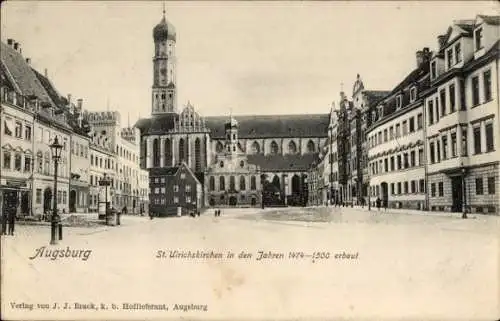 Ak Augsburg in Schwaben, St. Ulrichskirchen