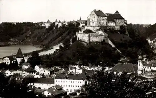 Ak Burghausen an der Salzach Oberbayern, Gesamtansicht