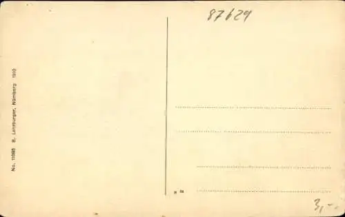 Ak Füssen im Allgäu, Teilansicht, Säuling