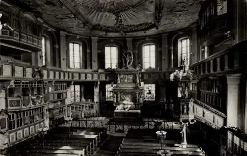 Ak Schwarzenberg im Erzgebirge Sachsen, St. Georgenkirche, Altar