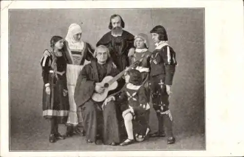 Ak Jena in Thüringen, Lutherfestspiele 1924, Schaupieler, Luthers letzte Weihnacht