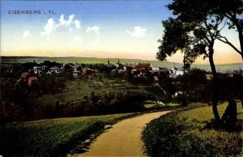 Ak Eisenberg in Thüringen, Panorama