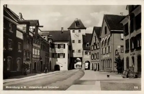 Ak Meersburg am Bodensee, Unterstadt, Untertor