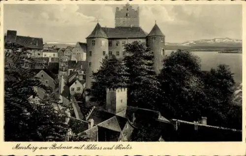 Ak Meersburg am Bodensee, Schloss, Säntis