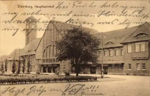 Ak Oldenburg in Oldenburg, Hauptbahnhof