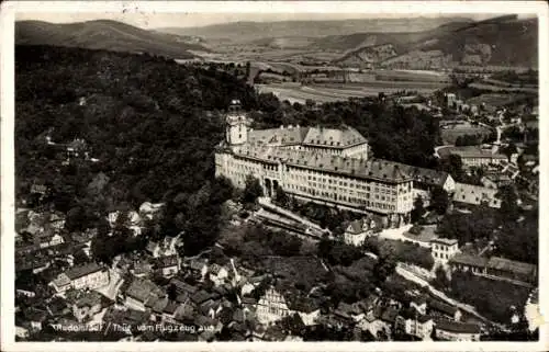 Ak Rudolstadt Thüringen, Fliegeraufnahme vom Schloss