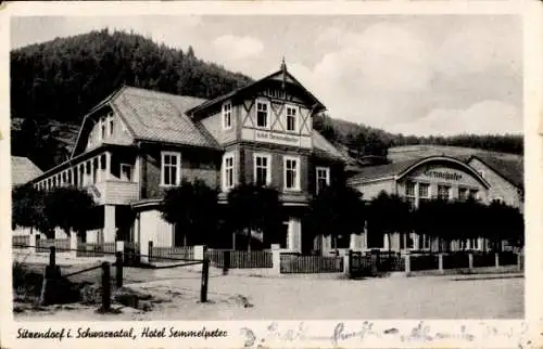 Ak Sitzendorf in Thüringen, Hotel Semmelpeter gegründet 1646