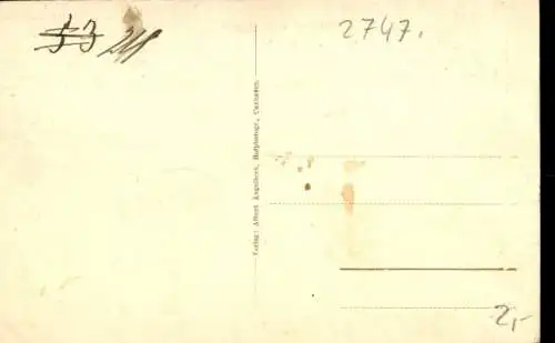 Ak Nordseebad Cuxhaven, Segelboot, Bootsanleger, Alte Liebe, Gedicht