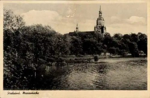 Ak Stralsund in Vorpommern, Marienkirche