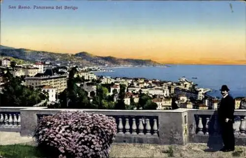 Ak San Remo Ligurien, Panorama del Berigo