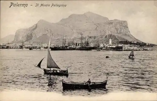 Ak Palermo Sizilien Sicilia Italien, Il Monte Pellegrino