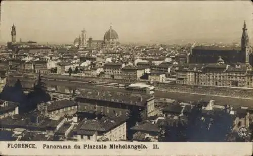 Ak Firenze Florenz Toscana, Panorama da Piazzale Michelangelo