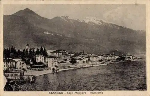 Ak Cannobio Lago Maggiore Piemonte, Panorama