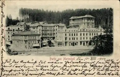 Ak Mariánské Lázně Marienbad Region Karlsbad, Gesamtansicht