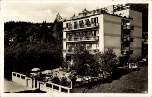 Ak Mariánské Lázně Marienbad Reg. Karlsbad, Pension Kurhaus Taormina