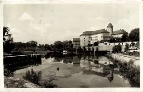 Ak Lázně Poděbrady Bad Podiebrad Region Mittelböhmen, Schloss