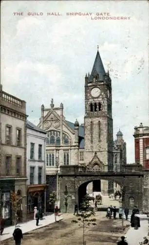 Ak Londonderry Nordirland, Guildhall, Shipquay Gate