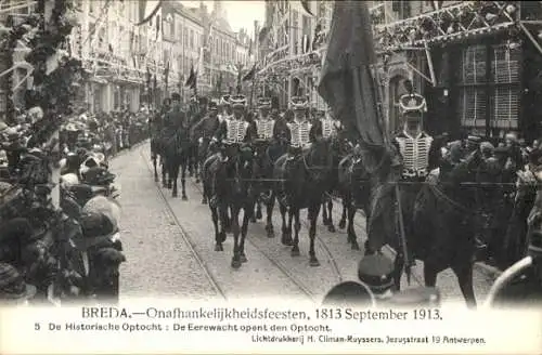 Ak Breda Nordbrabant Niederlande, Unabhängigkeitsfeierlichkeiten 1913