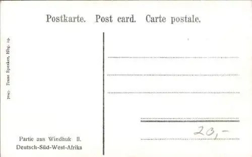 Ak Windhoek Windhuk Namibia Deutsch Südwestafrika, Gesamtansicht