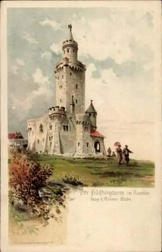 Künstler Litho Fries, E., Schmitten im Hochtaunuskreis Hessen, Der Feldbergturm