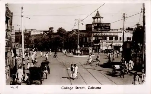 Ak Calcutta Kolkata Kalkutta Indien, College Street