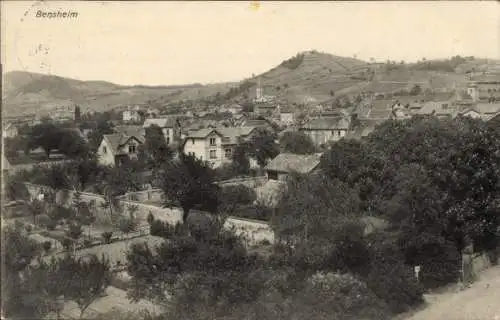 Ak Bensheim an der Bergstraße Hessen, Gesamtansicht