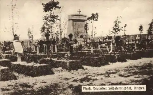 Ak Pinsk Weißrussland, Deutscher Soldatenfriedhof