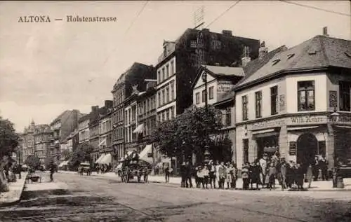 Ak Hamburg Altona, Holstenstraße, Geschäft, Inh. Wilhelm Kohrs